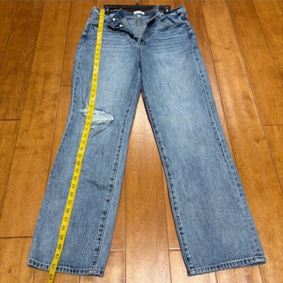 Pistola Womens Cassie Super High Rise Straight Jeans Distressed Size 31 Button - Picture 5 of 13